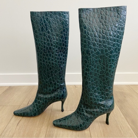 By Far Stevie 42 Boot in Petrol Croc Size 40 - Picture 6 of 16